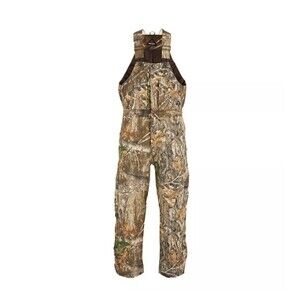 Ridgecut RealTree Camo Bib Overalls L Short Insulated WaterRepellent Hunting NWT